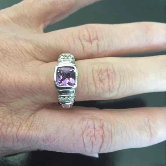 Judith Ripka RARE and HTF Amethyst Ring - Picture 2 of 8